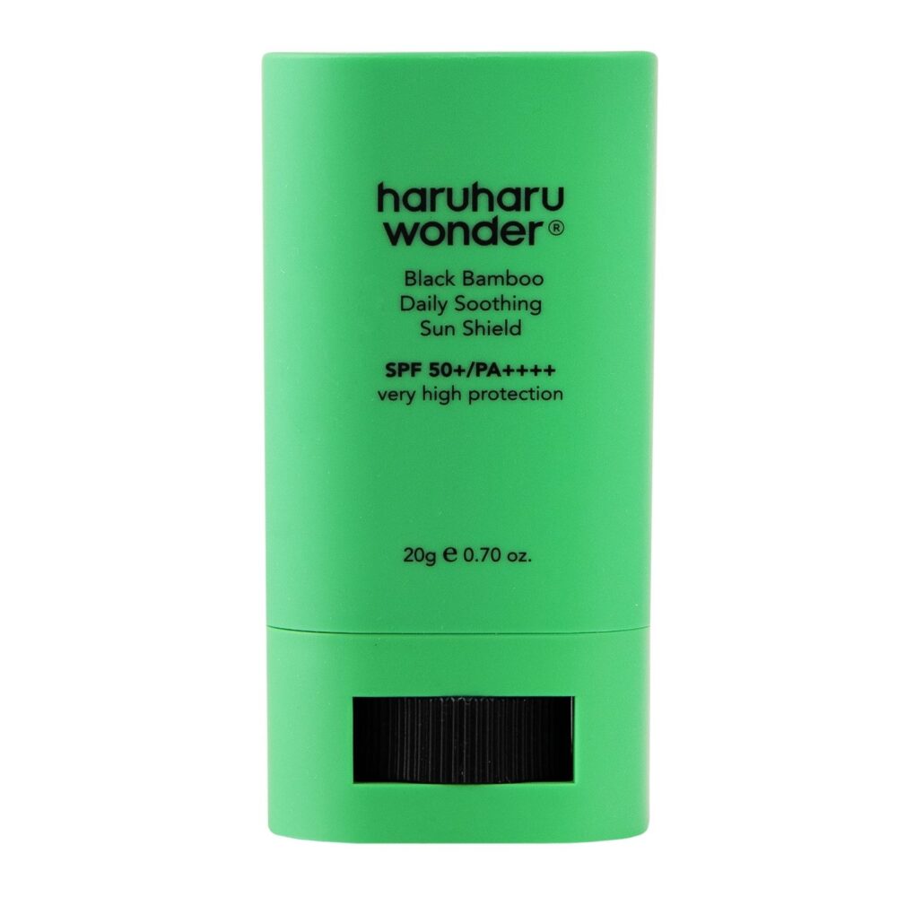 Haruharu Wonder Black Bamboo Sun Shield Stick 20 g | Protector solar en barra SPF 50+ PA++++