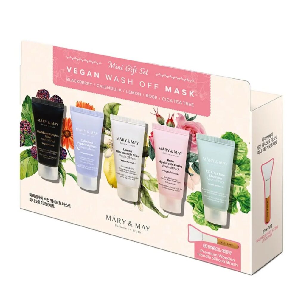 Mary&May Vegan Wash Off Mask Mini Gift Set (5x30g)