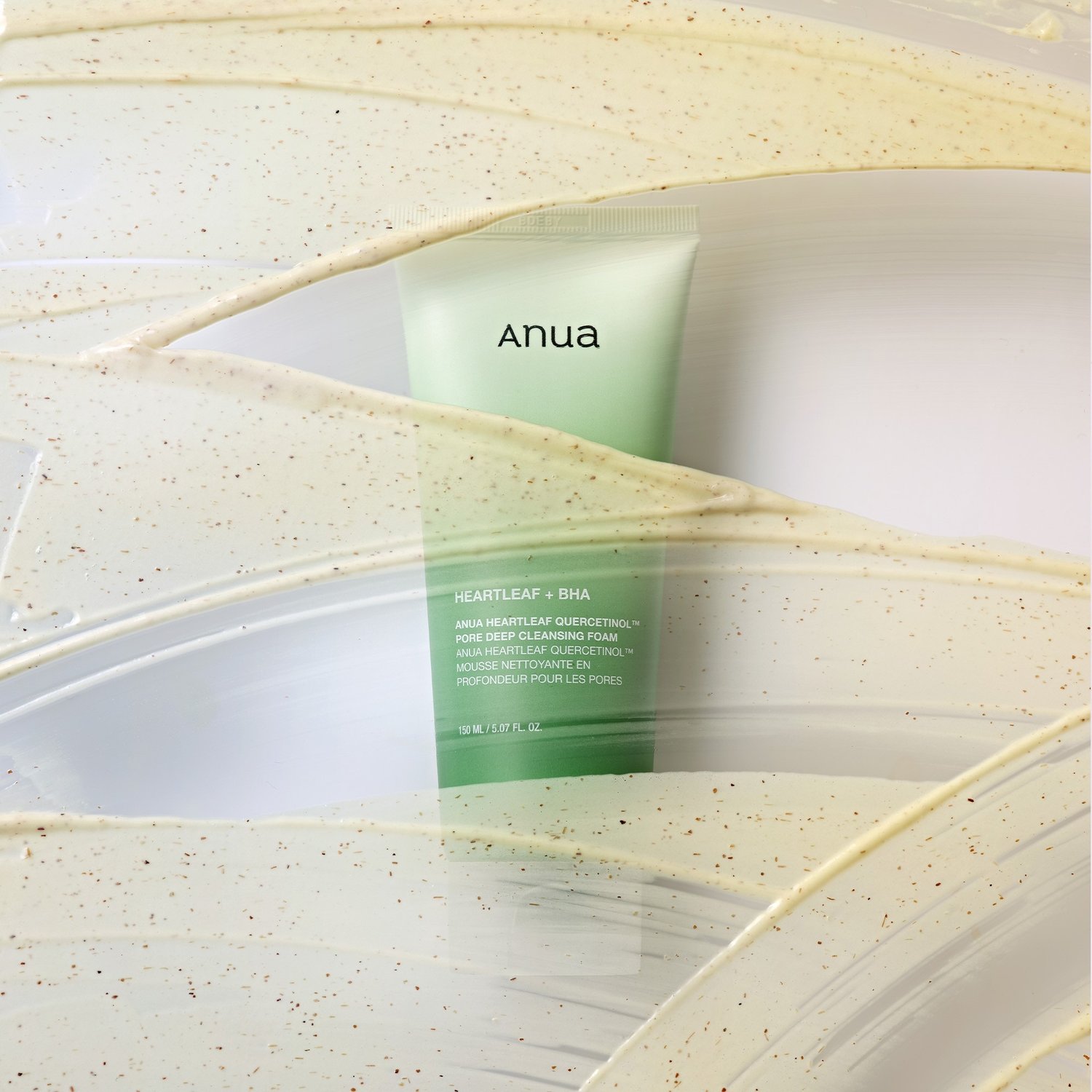 Anua Heartleaf Quercetinol Pore Deep Cleansing Foam 2025 Version – 150ml de Anua — presentación y empaque | K-Beauty coreano en Narumi Chile