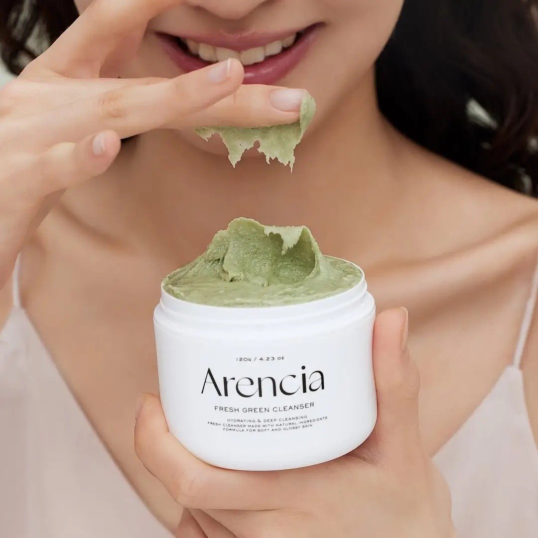 Arencia Limpiador Facial Fresh Green Rice Mochi Cleanser de Arencia — presentación y empaque | K-Beauty coreano en Narumi Chile