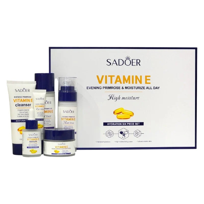 Set Facial Vitamina C BIOAQUA · Iluminador Antioxidante 6 Pasos