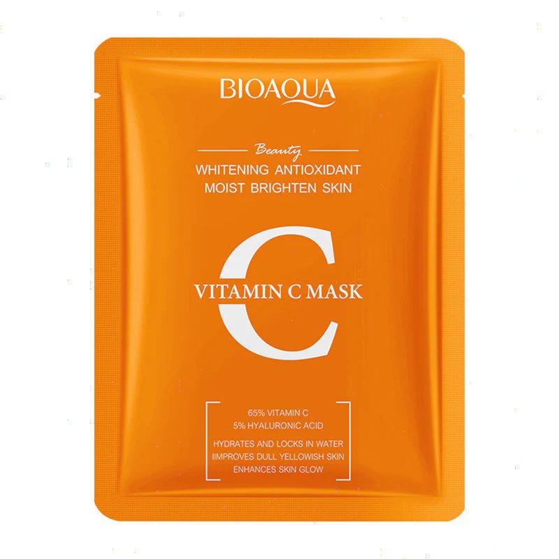 BIOAQUA Mascarilla Vitamina C Whitening · Sheet Mask Antioxidante 25g