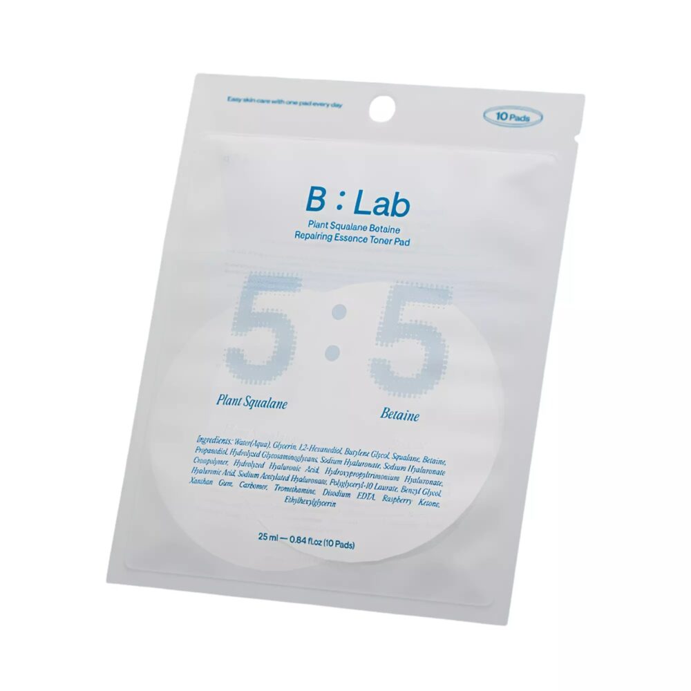 B:Lab Plant Squalane Betaine Repairing Essence Toner Pad 10ea de B:Lab — ingredientes | K-Beauty coreano en Narumi Chile