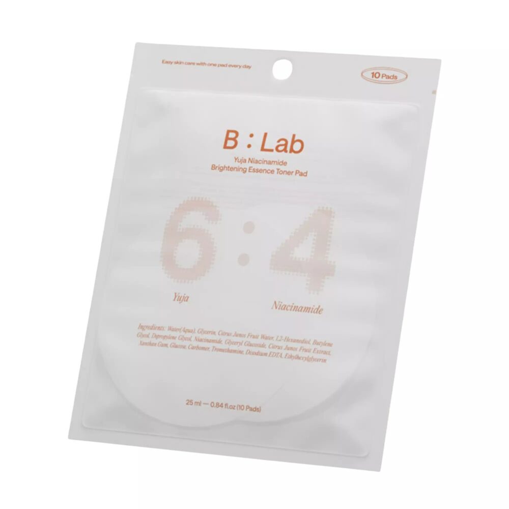B:Lab Yuja Niacinamide Brightening Essence Toner Pad 10ea de B:Lab — ingredientes | K-Beauty coreano en Narumi Chile