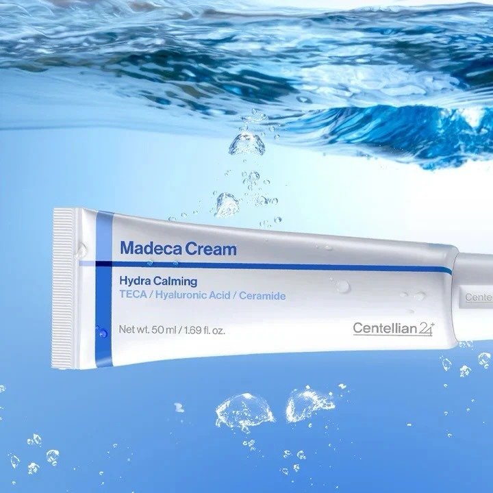 Centellian24 Madeca Cream Hydra Calming 50ml de Centellian24 — textura y detalle | K-Beauty coreano en Narumi Chile