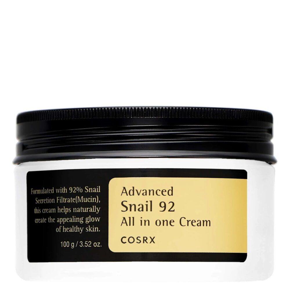COSRX Advanced Snail 92 All In One Cream 100g de COSRX — presentación y empaque | K-Beauty coreano en Narumi Chile