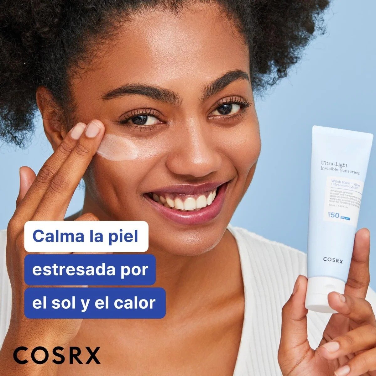 COSRX Ultra Light Invisible Sunscreen 50ml de COSRX — textura y detalle | K-Beauty coreano en Narumi Chile