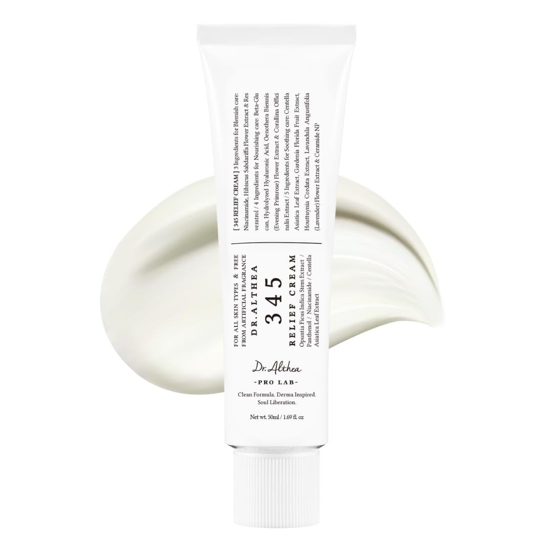 Dr. Althea 345 Relief Cream Mini de Dr. Althea — textura y detalle | K-Beauty coreano en Narumi Chile