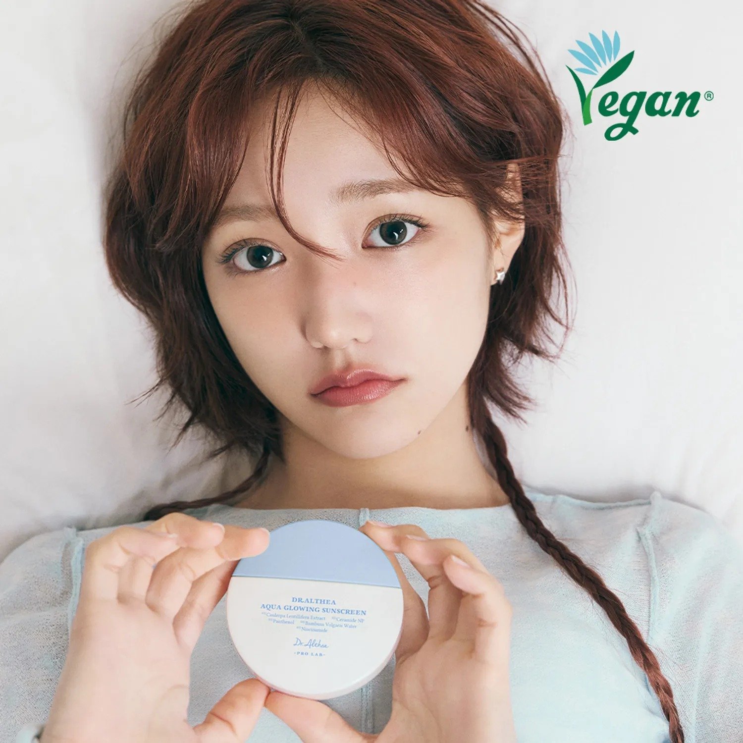 Dr. Althea Aqua Glowing Sunscreen 45ml de Dr. Althea — textura y detalle | K-Beauty coreano en Narumi Chile