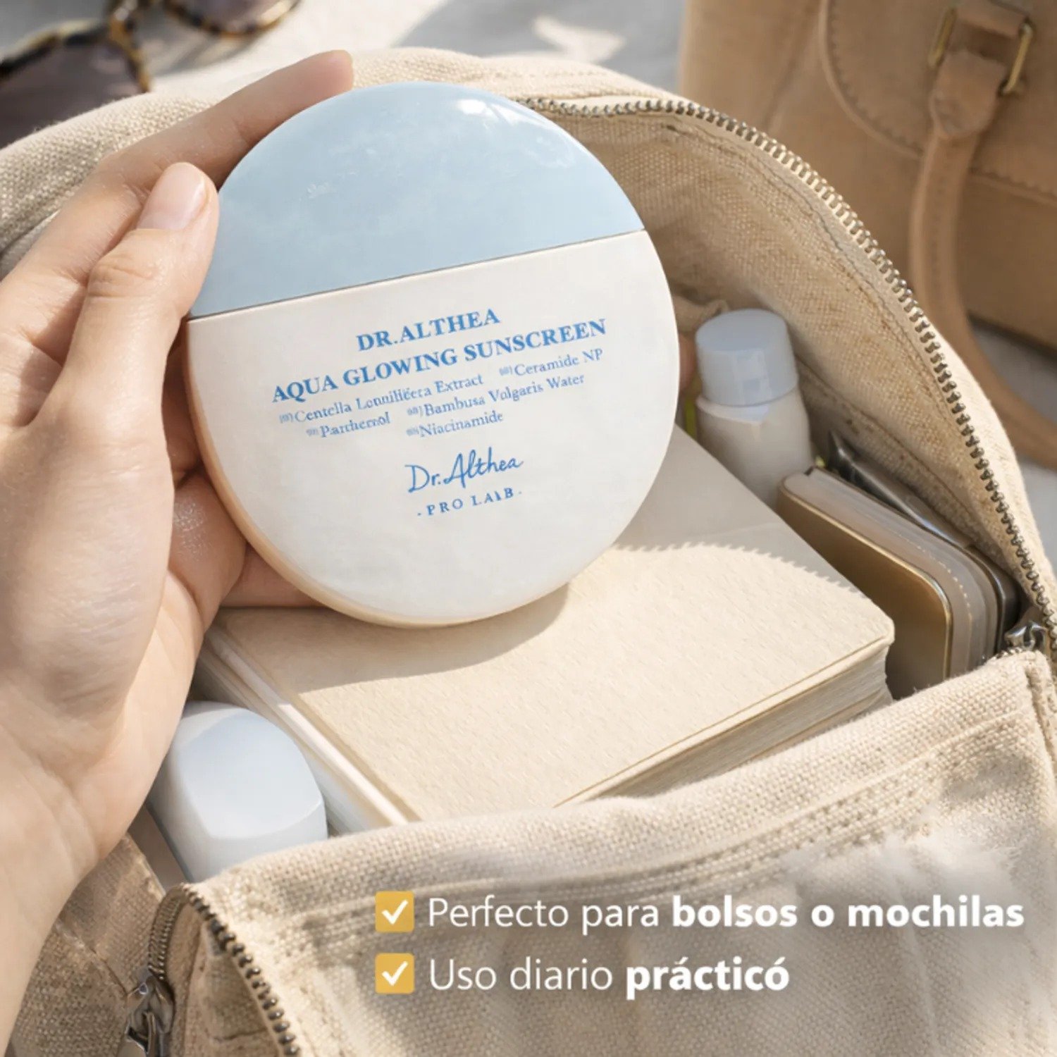 Dr. Althea Aqua Glowing Sunscreen 45ml de Dr. Althea — ingredientes | K-Beauty coreano en Narumi Chile