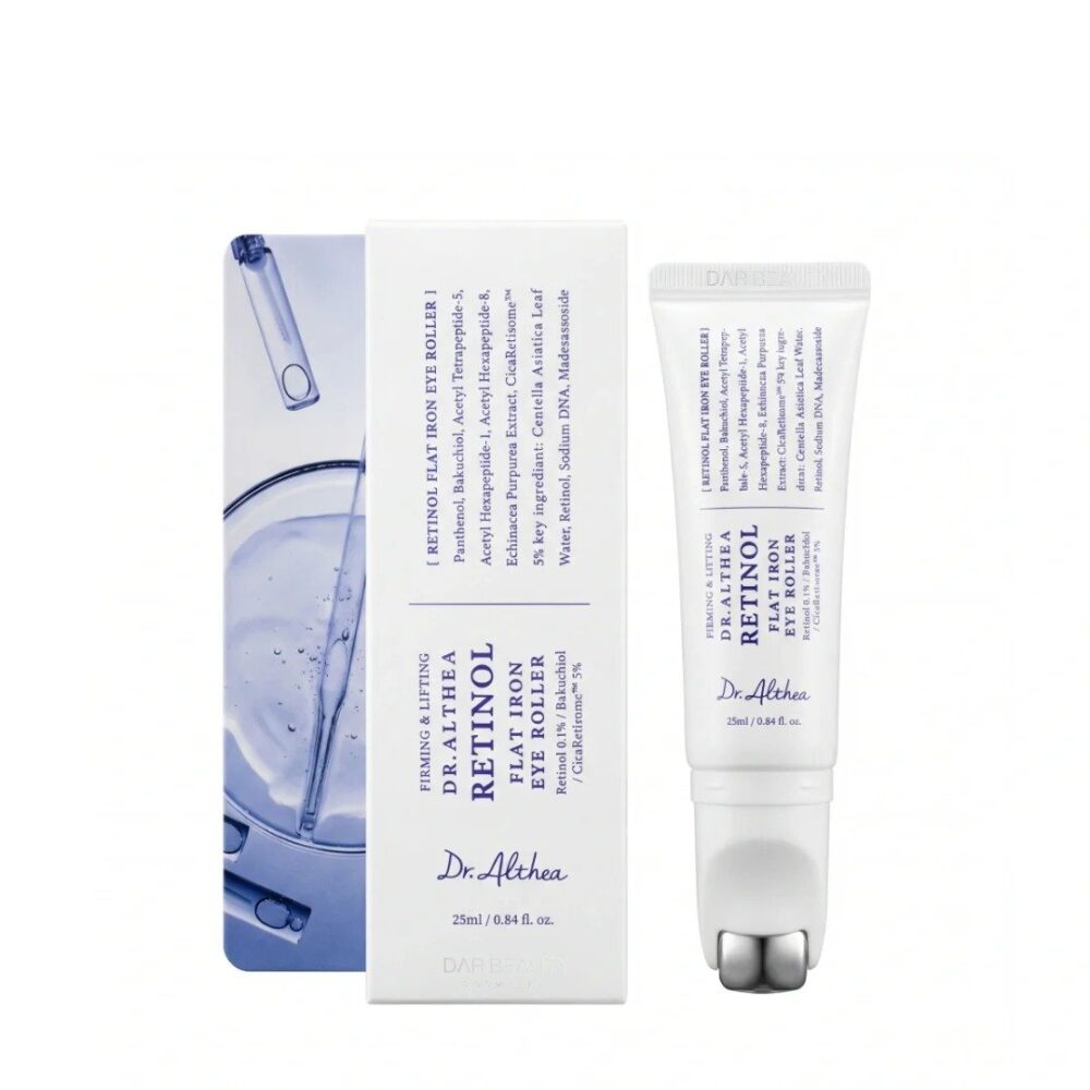 Dr. Althea Retinol Flat Iron Eye Roller 25ml de Dr. Althea — presentación y empaque | K-Beauty coreano en Narumi Chile