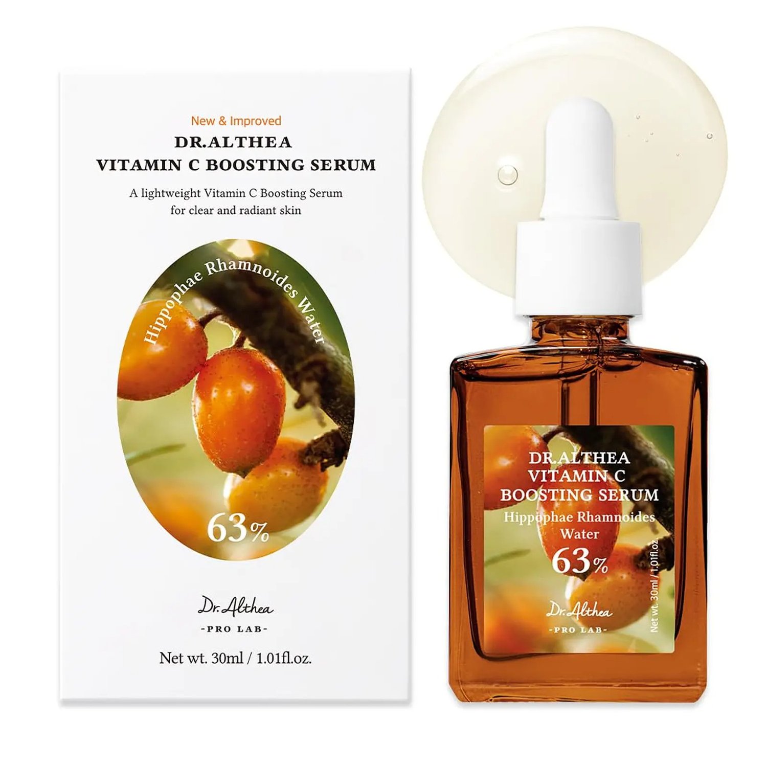 Dr. Althea Vitamin C Boosting Serum 30ml de Dr. Althea — presentación y empaque | K-Beauty coreano en Narumi Chile