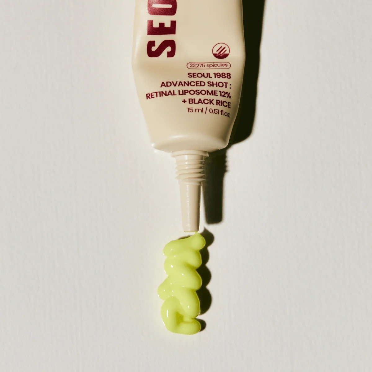 K-SECRET SEOUL 1988 Advanced Shot : Retinal Liposome 12% + Black Rice de K-SECRET — textura y detalle | K-Beauty coreano en Narumi Chile