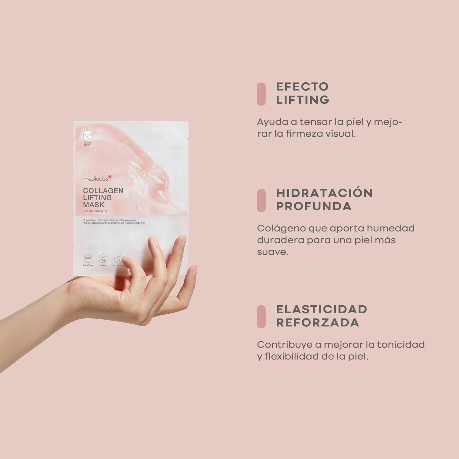 medicube Collagen Lifting Mask de medicube — presentación y empaque | K-Beauty coreano en Narumi Chile