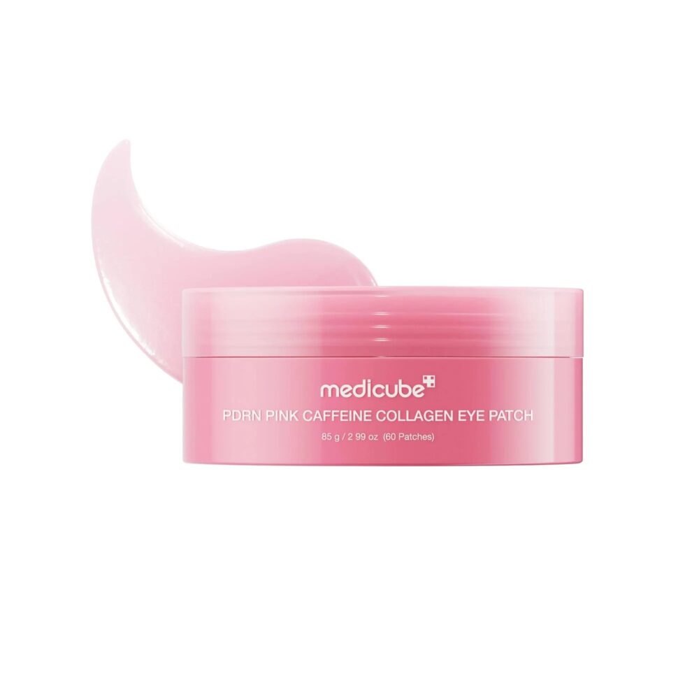 Contorno de Ojos medicube PDRN Pink Caffeine Collagen Eye Patch de medicube, skincare coreano en Narumi Chile