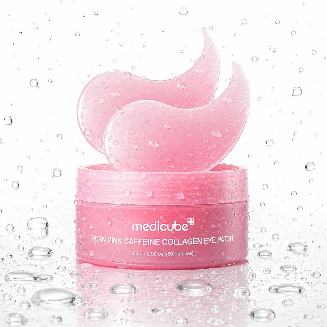 medicube PDRN Pink Caffeine Collagen Eye Patch de medicube — presentación y empaque | K-Beauty coreano en Narumi Chile