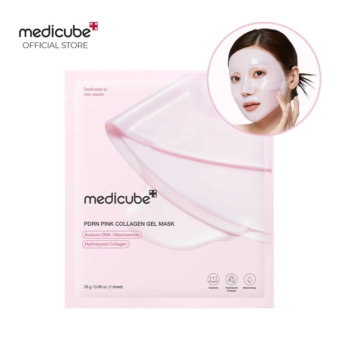 Cremas Humectantes medicube PDRN Pink Collagen Gel Mask de medicube, skincare coreano en Narumi Chile