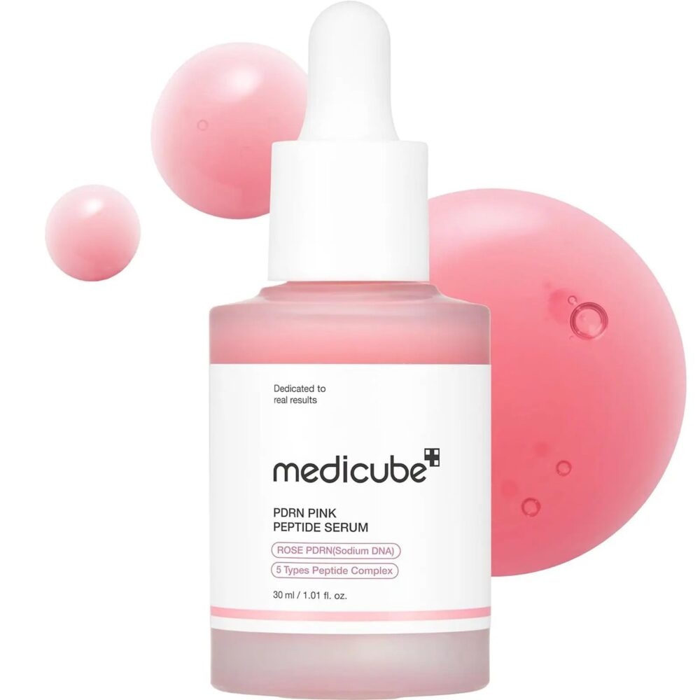medicube PDRN Pink Peptide Serum 30ml de medicube — presentación y empaque | K-Beauty coreano en Narumi Chile