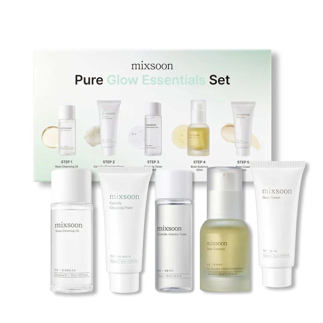 Serum Mixsoon Pure Glow Essentials Set 5 pcs de Mixsoon, skincare coreano en Narumi Chile