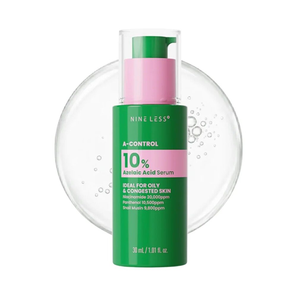 NINELESS A-Control 10% Azelaic Acid Serum de NINELESS — textura y detalle | K-Beauty coreano en Narumi Chile