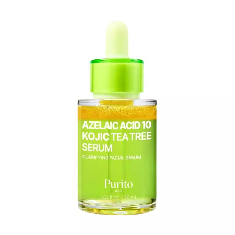 PURITO Azelaic Acid 10 Kojic Tea Tree Serum 30ml de PURITO — presentación y empaque | K-Beauty coreano en Narumi Chile