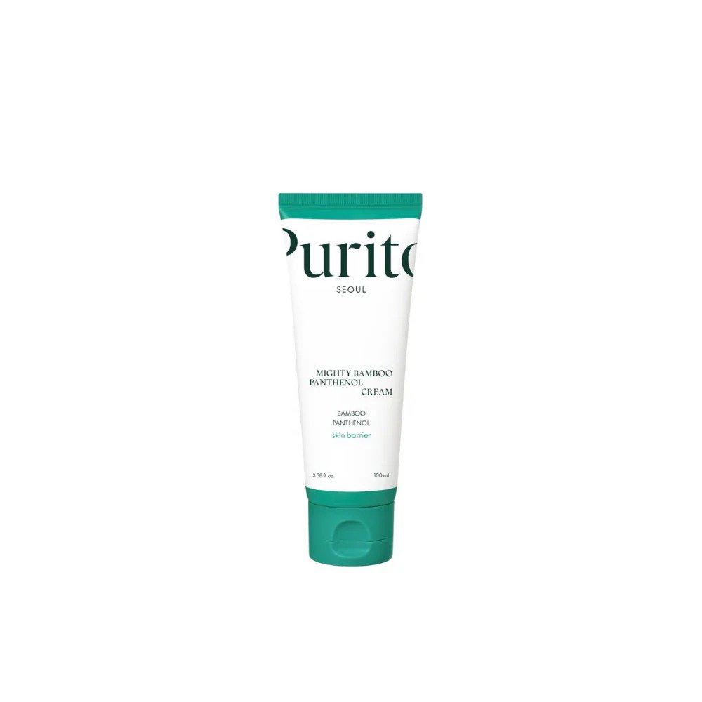 PURITO Mighty Bamboo Panthenol Cream 100ml de PURITO — presentación y empaque | K-Beauty coreano en Narumi Chile