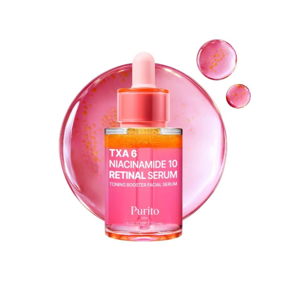 PURITO TXA 6 Niacinamide 10 Retinal Serum 30ml de PURITO — textura y detalle | K-Beauty coreano en Narumi Chile