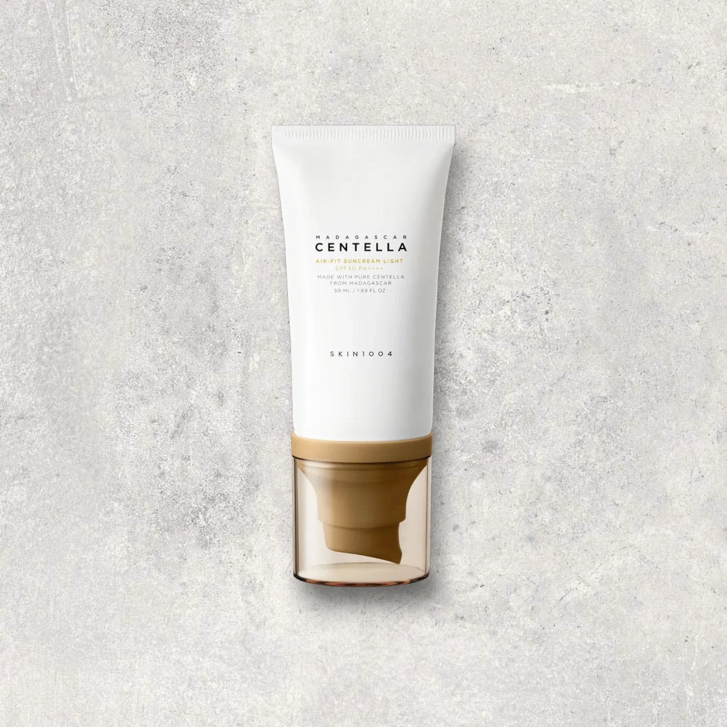 SKIN1004 Madagascar Centella Air Fit Suncream Light de SKIN1004 — presentación y empaque | K-Beauty coreano en Narumi Chile