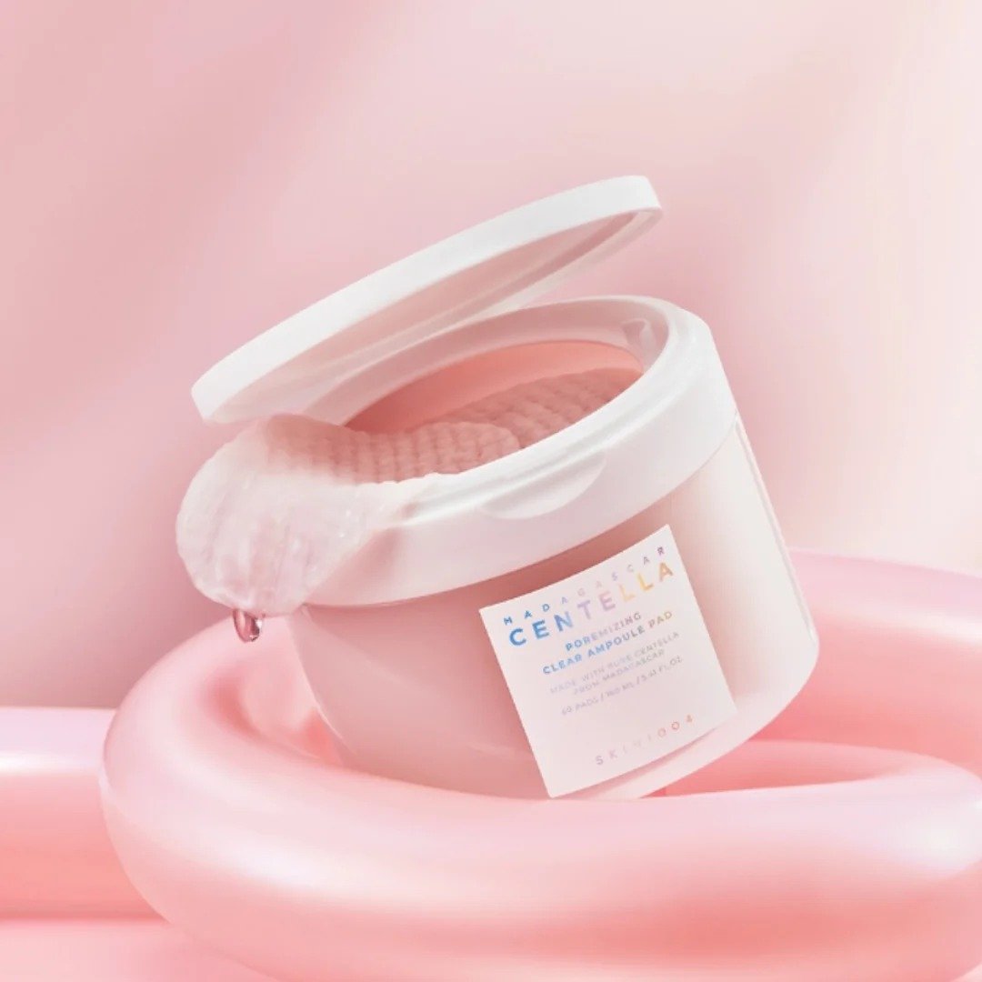 SKIN1004 Madagascar Centella Poremizing Clear Ampoule Pad de SKIN1004 — textura y detalle | K-Beauty coreano en Narumi Chile