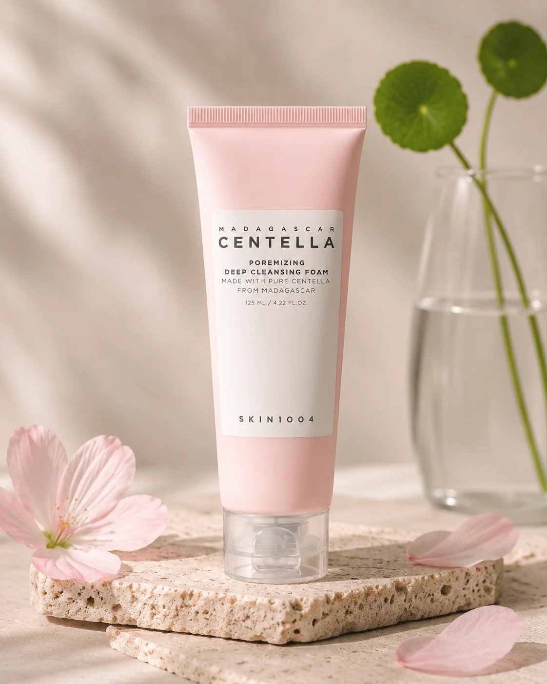 SKIN1004 Madagascar Centella Poremizing Deep Cleansing Foam 125ml de SKIN1004 — textura y detalle | K-Beauty coreano en Narumi Chile