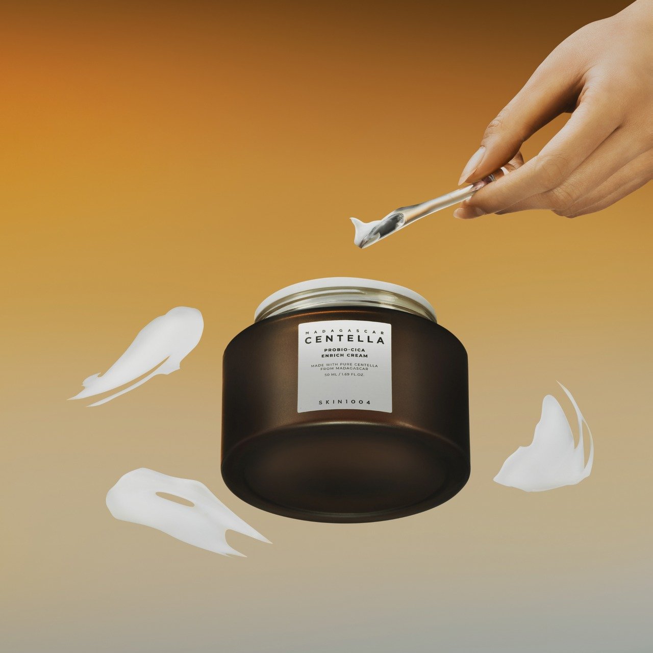 SKIN1004 Madagascar Centella Probio-Cica Enrich Cream 50ml de SKIN1004 — textura y detalle | K-Beauty coreano en Narumi Chile