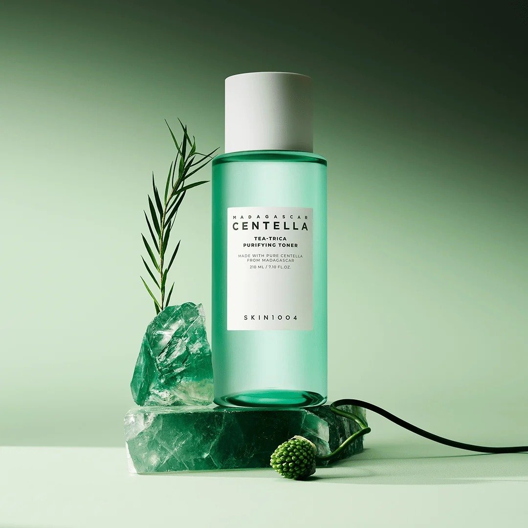 SKIN1004 Madagascar Centella Tea-Trica Purifying Toner de SKIN1004 — textura y detalle | K-Beauty coreano en Narumi Chile