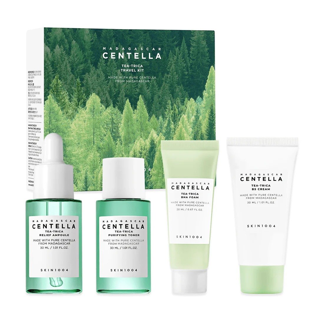 SKIN1004 Madagascar Centella Tea-Trica Travel KiT de SKIN1004 — presentación y empaque | K-Beauty coreano en Narumi Chile