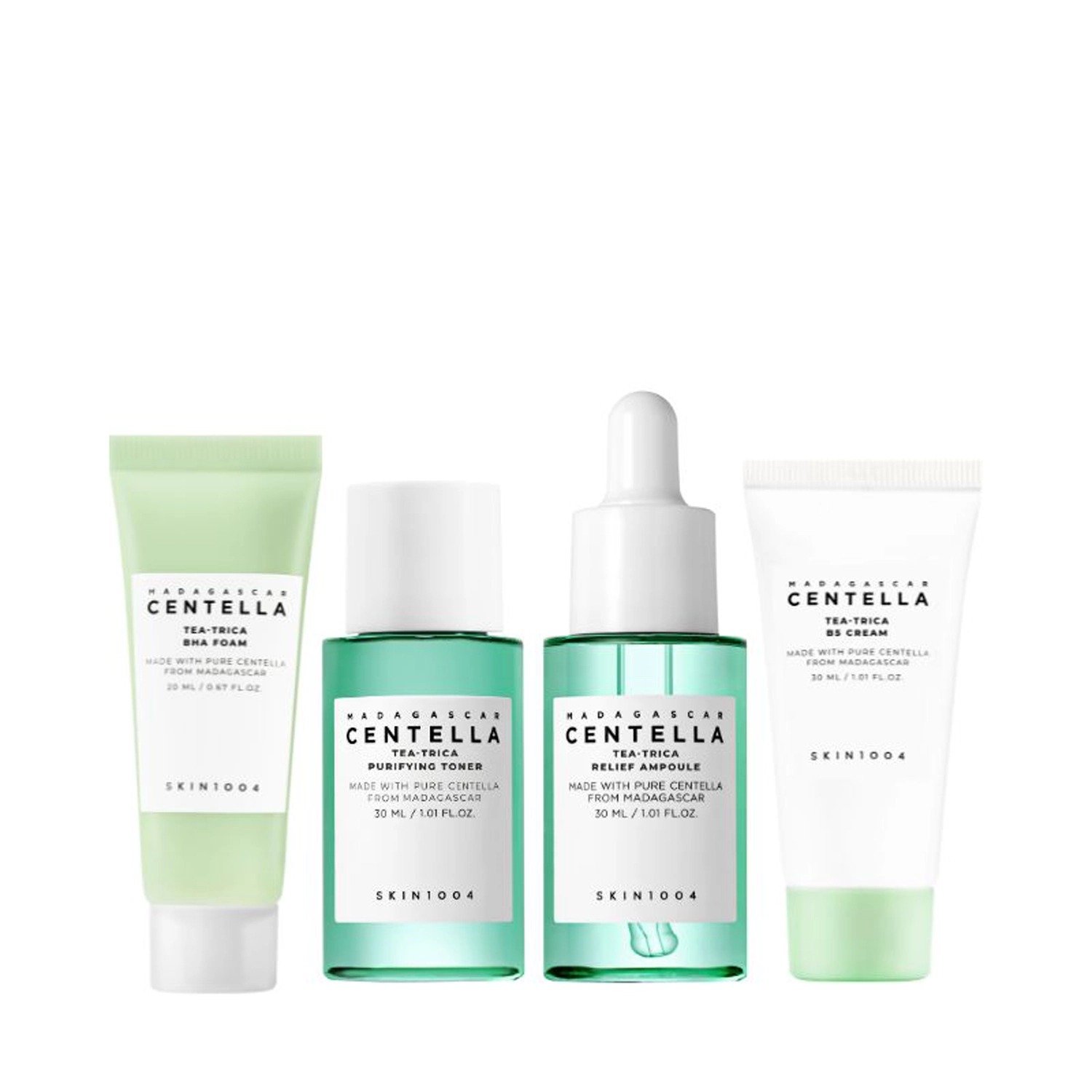 SKIN1004 Madagascar Centella Tea-Trica Travel KiT de SKIN1004 — ingredientes | K-Beauty coreano en Narumi Chile