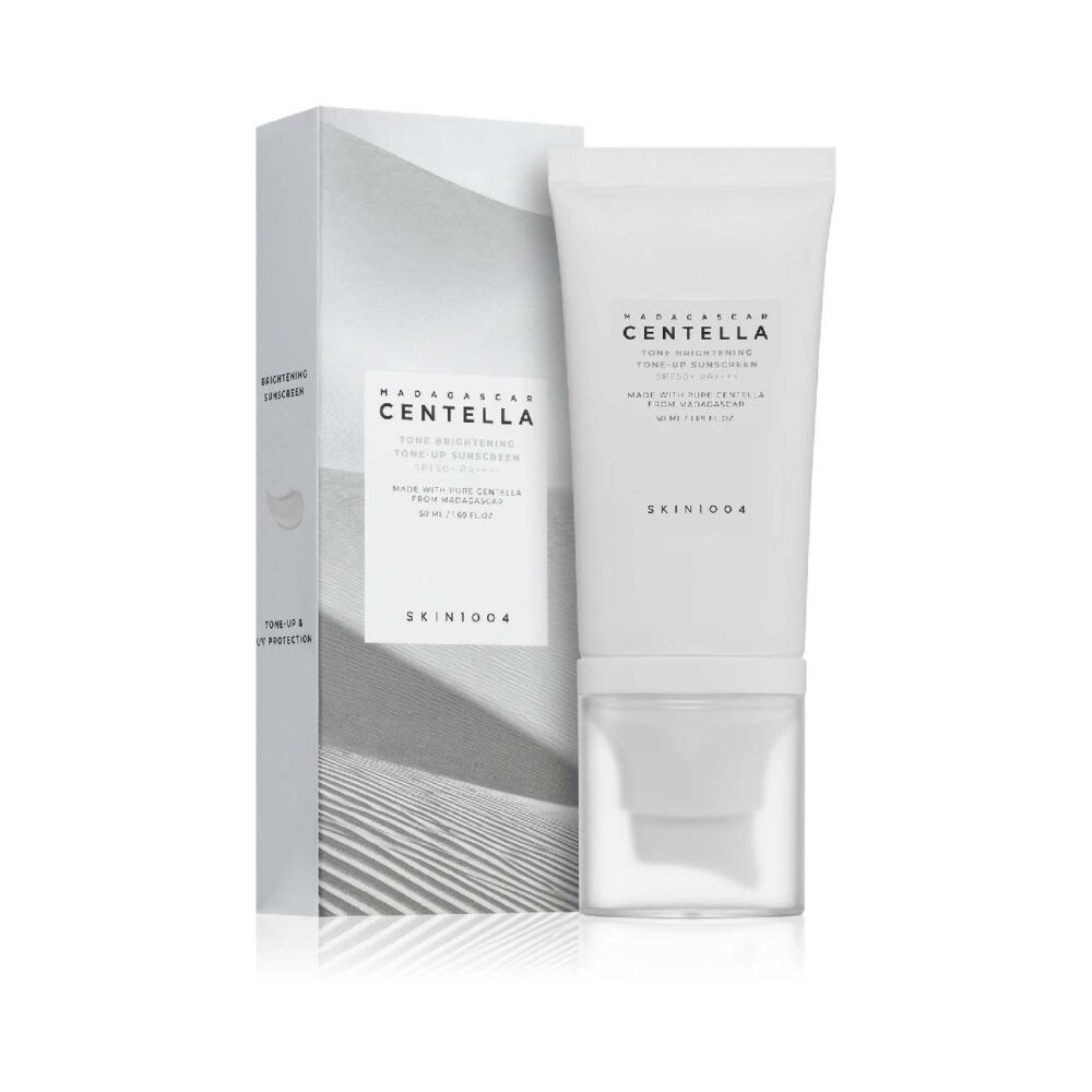 SKIN1004 Madagascar Centella Tone Brightening Tone Up Sunscreen de SKIN1004 — textura y detalle | K-Beauty coreano en Narumi Chile