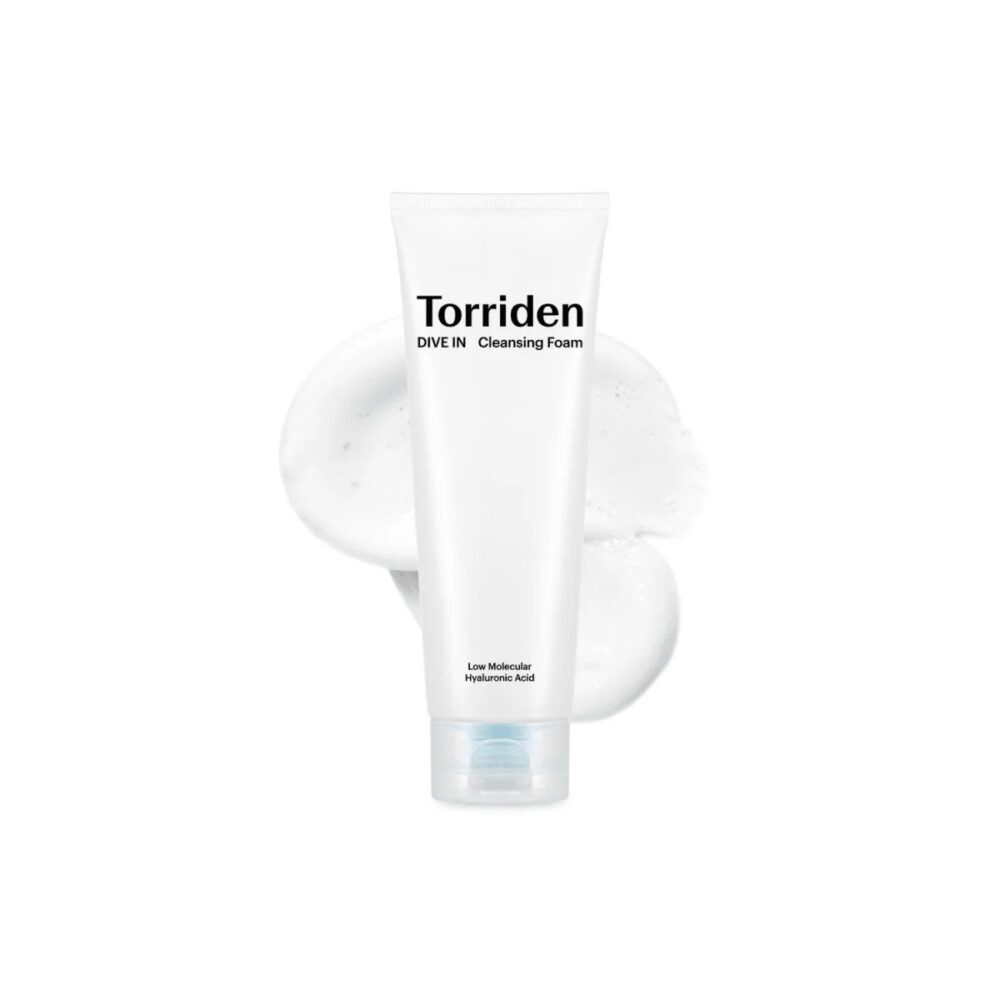 Limpiador en agua Torriden DIVE-IN Low Molecular Hyaluronic Acid Cleansing Foam Mini 30ml de Torriden, skincare coreano en Narumi Chile