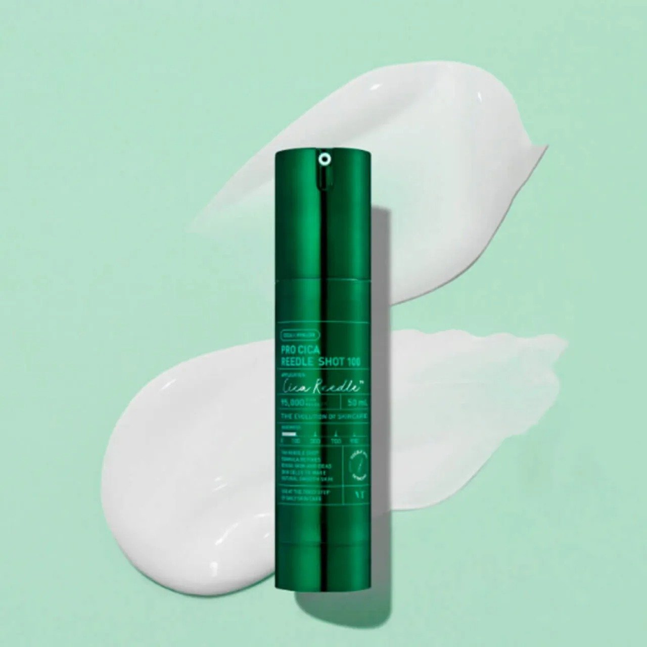 VT Cosmetics Pro Cica Reedle Shot 100 50ml de VT Cosmetics — textura y detalle | K-Beauty coreano en Narumi Chile
