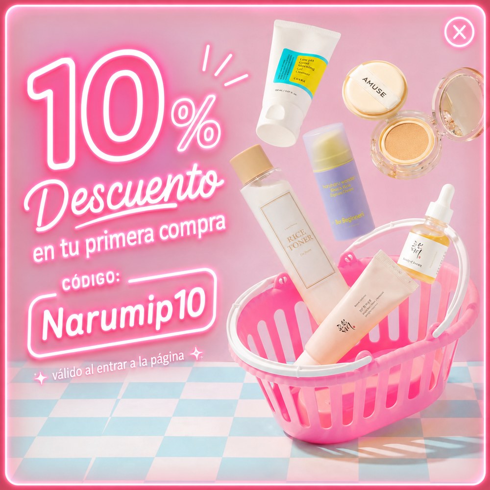 10% de descuento en tu primera compra con el codigo Narumip10